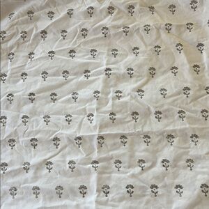 Carly home gray and white ruffled Euro shams set of 2